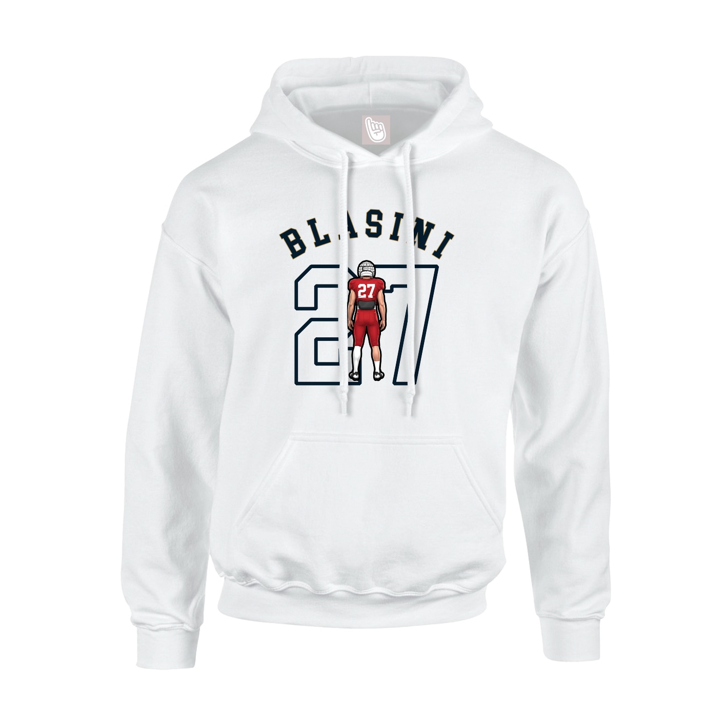 Hoodie — Shirsey Arch in White
