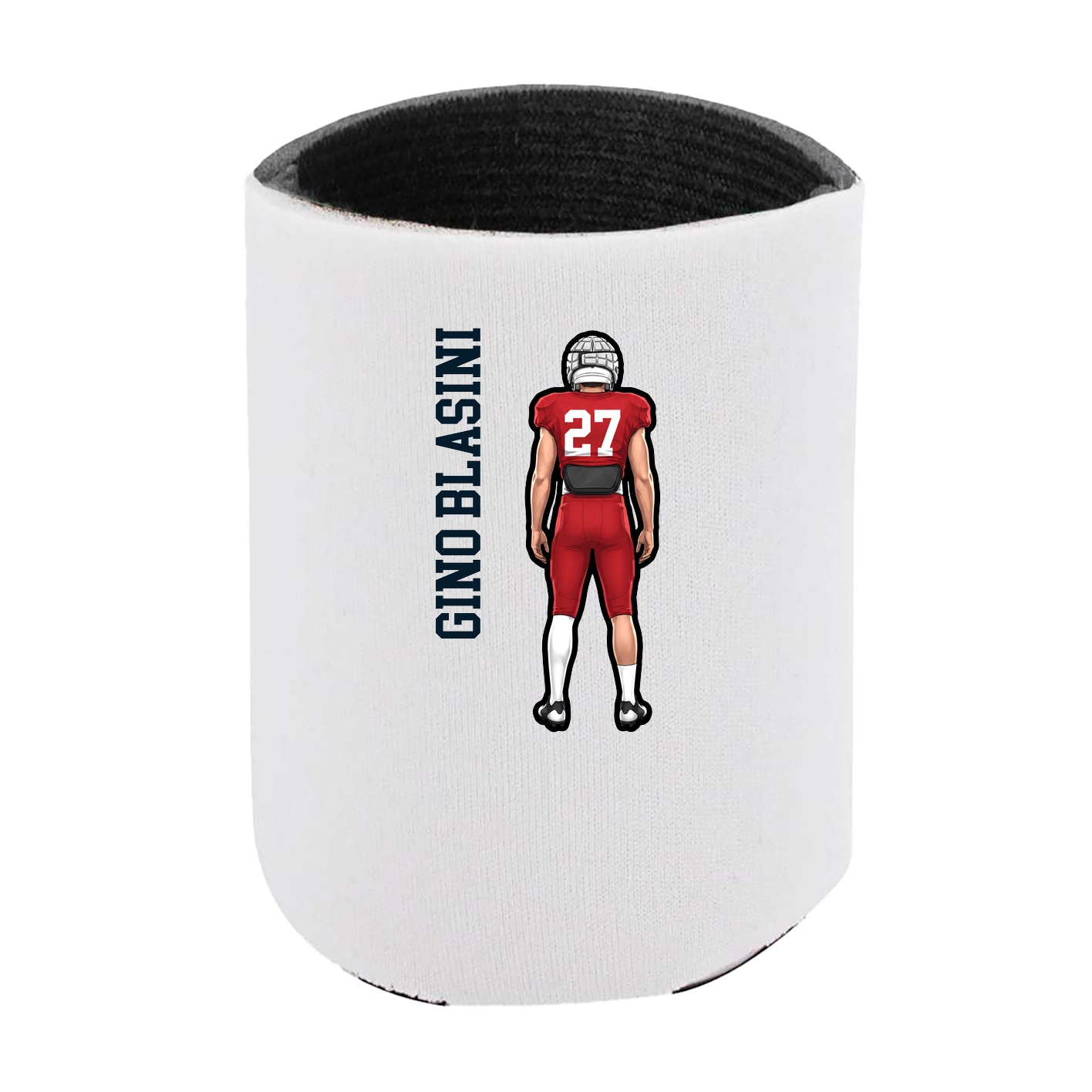 Can Holder — Name Vertical in White