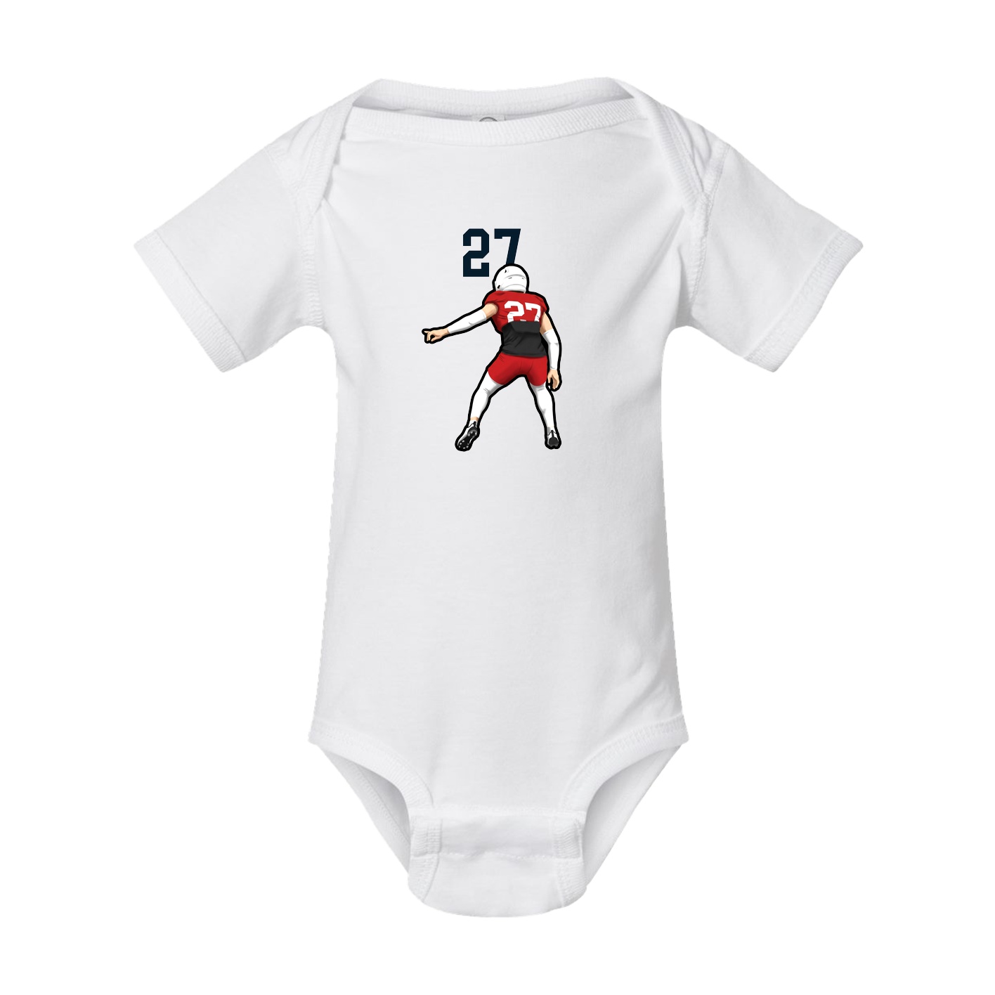 Baby Onesie — Number Top in White