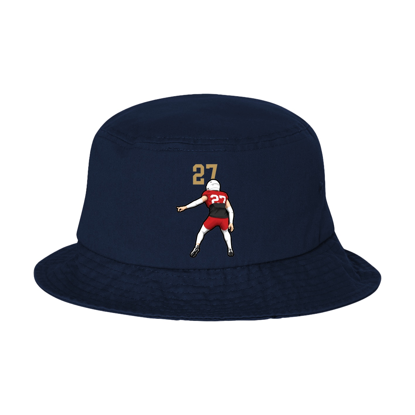 Bucket Cap — Number Top in Navy