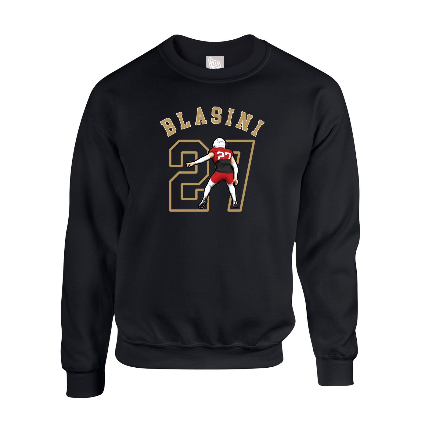 Fleece Crew — Shirsey Arch in Black