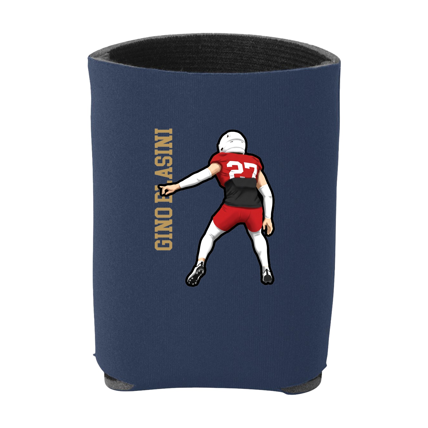 Can Holder — Name Vertical in Navy