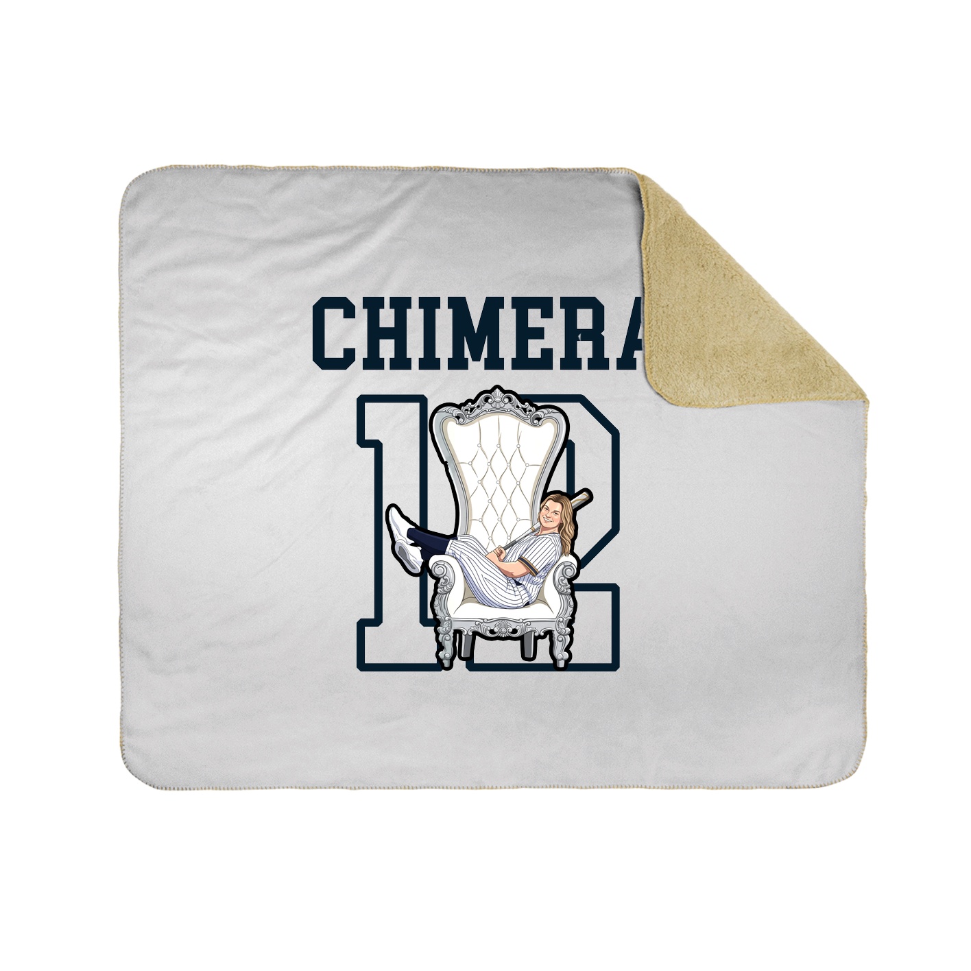 Throw Blanket — Shirsey in White