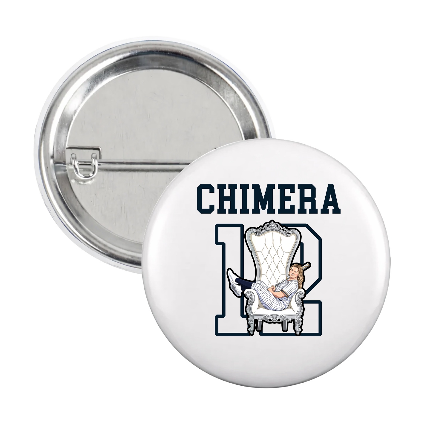 Game Day Button — Shirsey in White