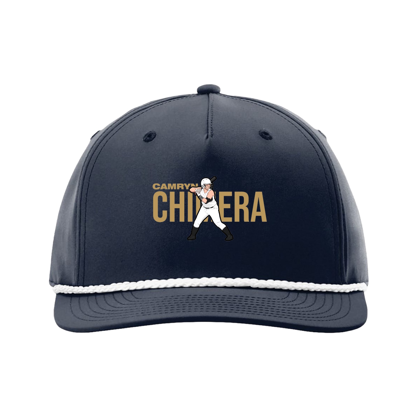 Five-Panel Classic Rope Cap — Player Name in Navy