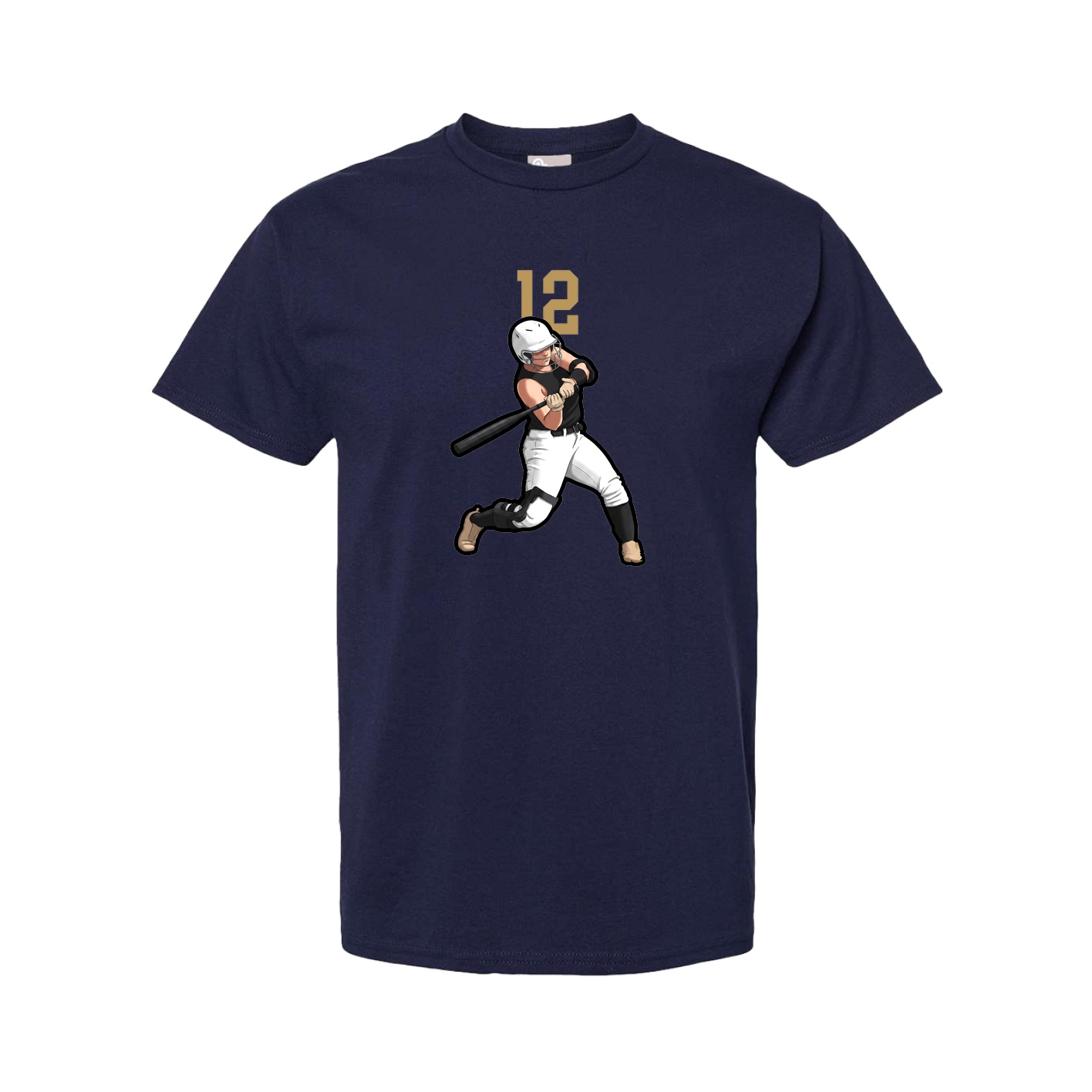 Youth Tee — Number Top in Navy