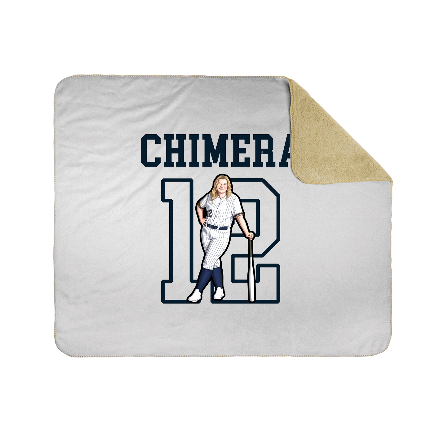 Throw Blanket — Shirsey in White