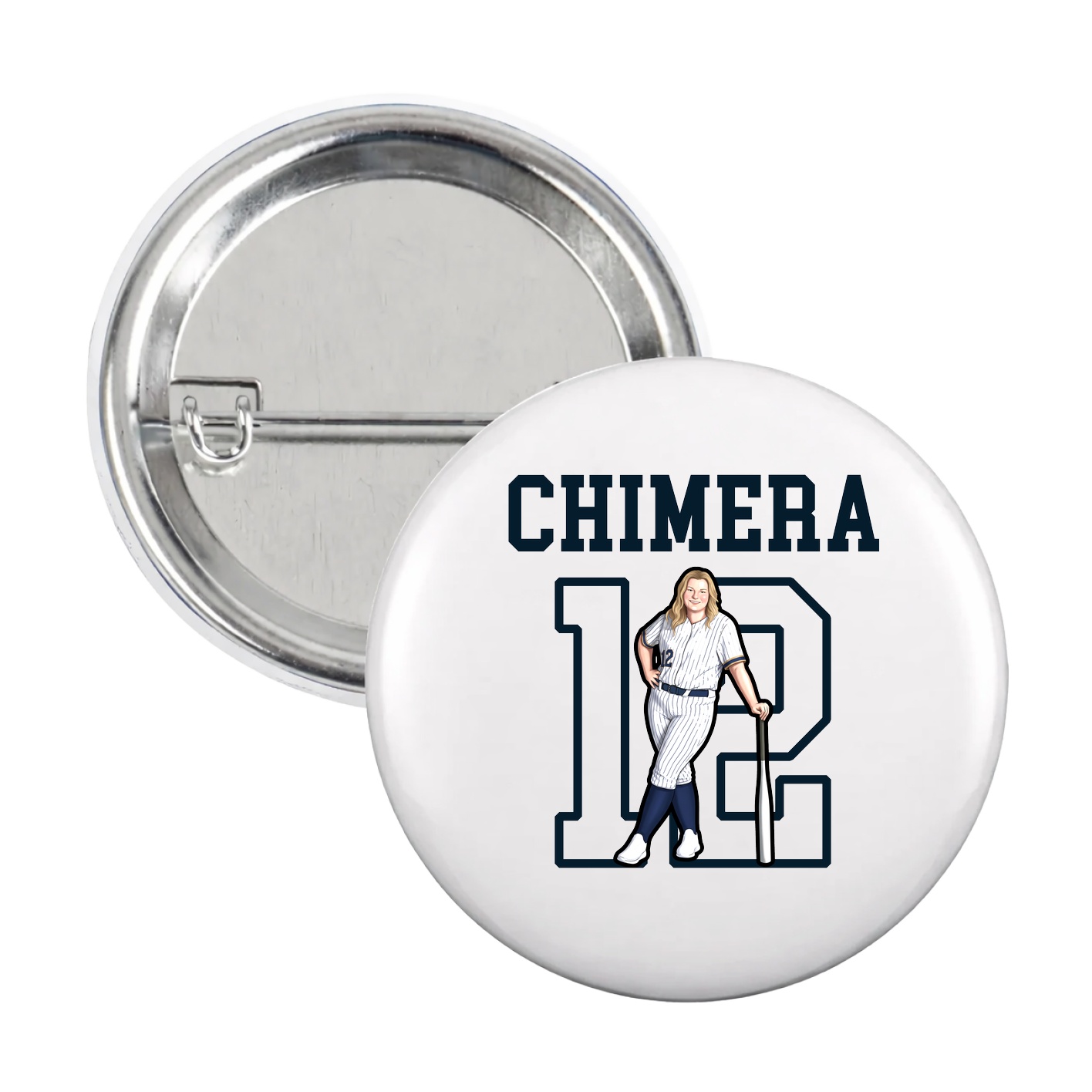 Game Day Button — Shirsey in White