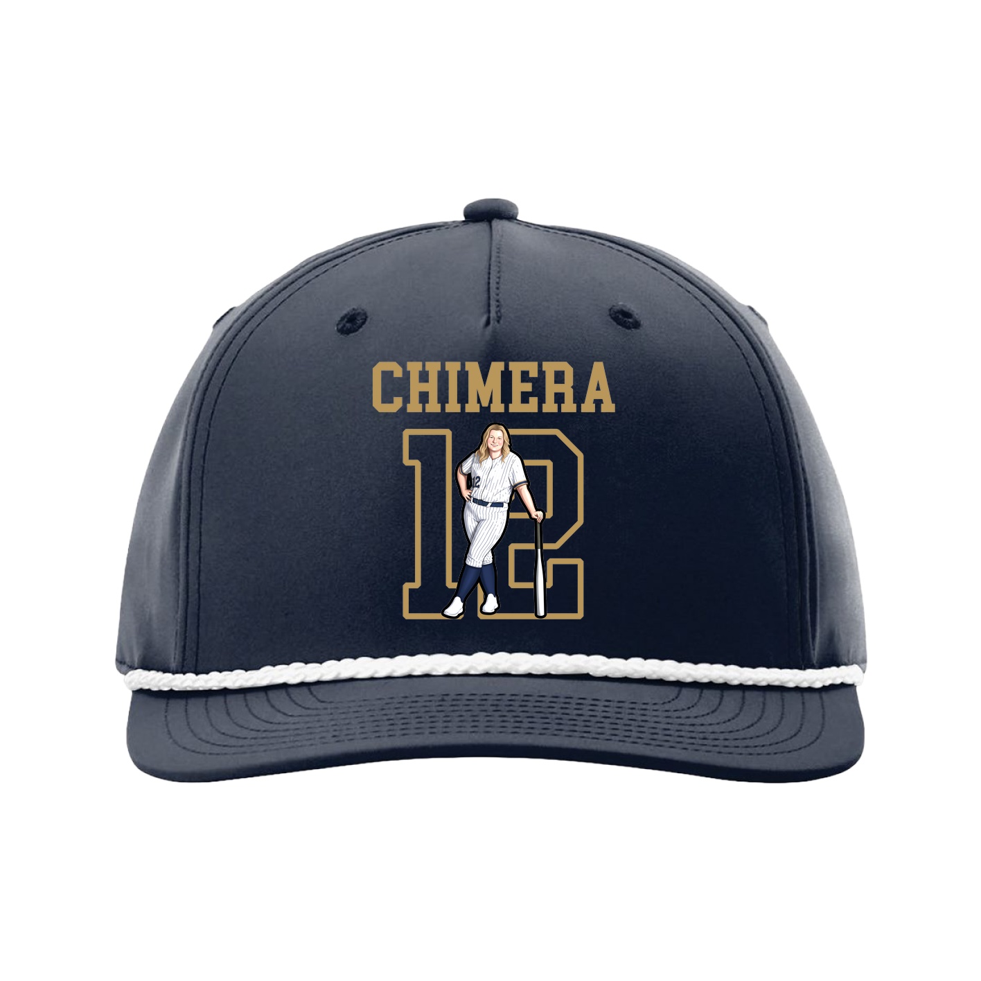 Five-Panel Classic Rope Cap — Shirsey in Navy