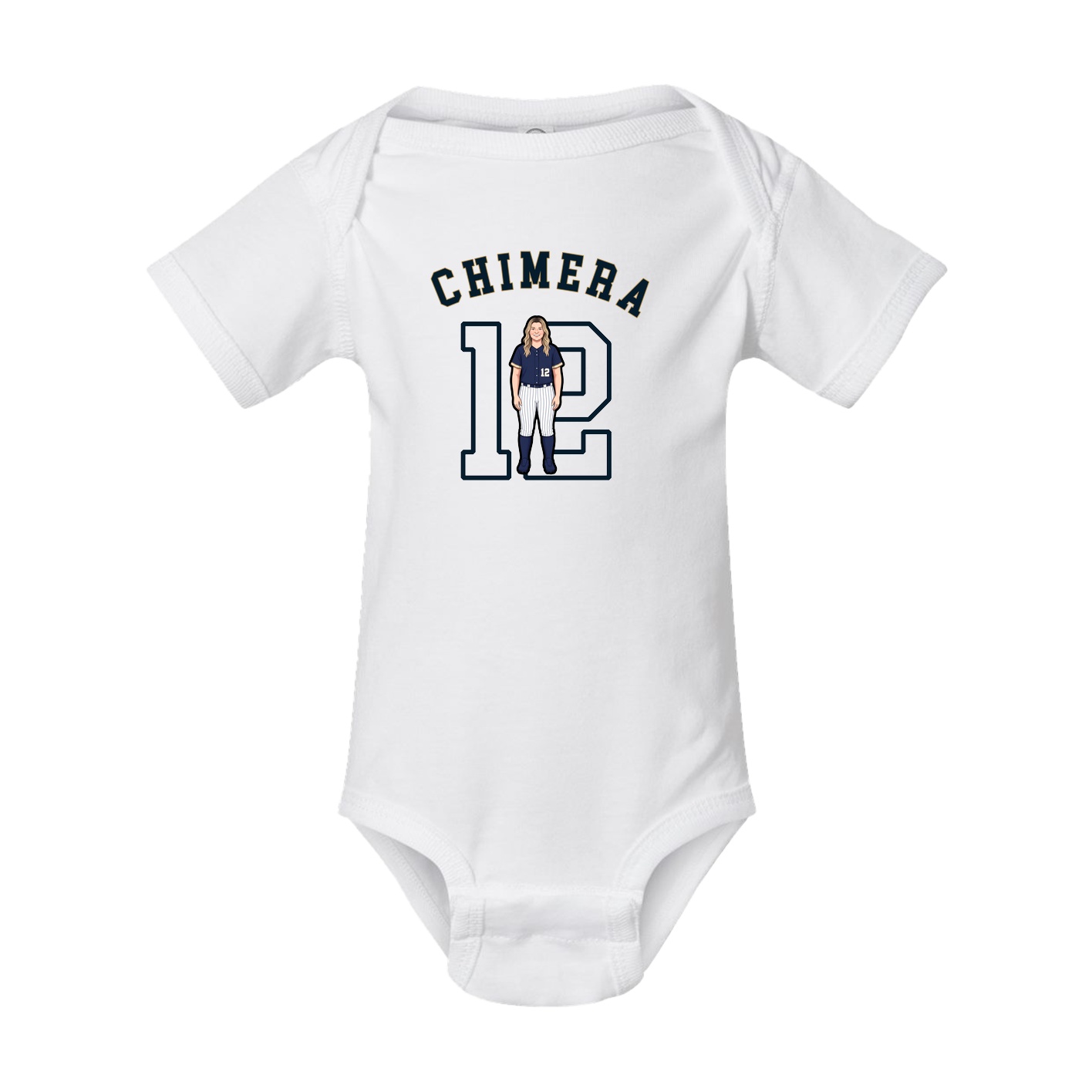 Baby Onesie — Shirsey Arch in White