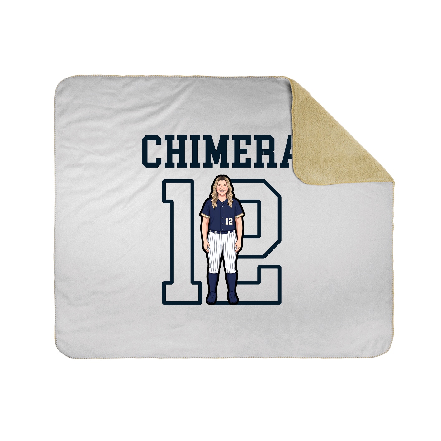 Throw Blanket — Shirsey in White