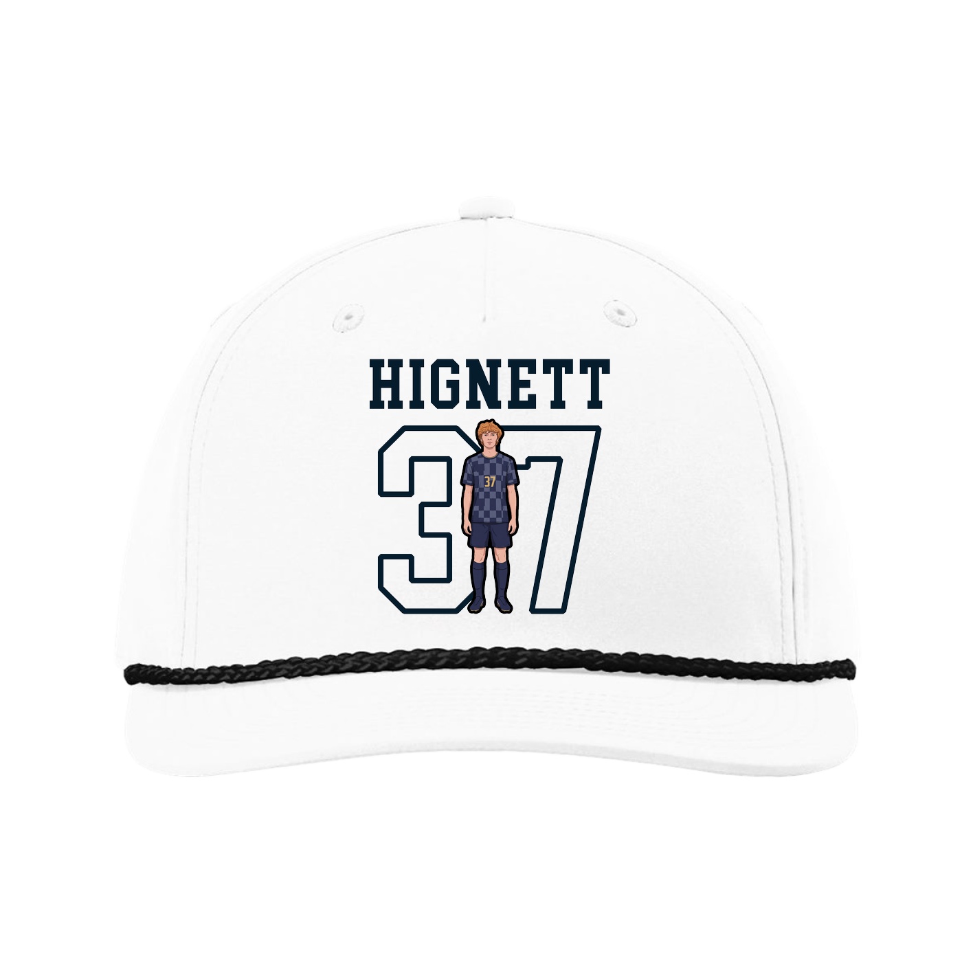 Five-Panel Classic Rope Cap — Shirsey in White