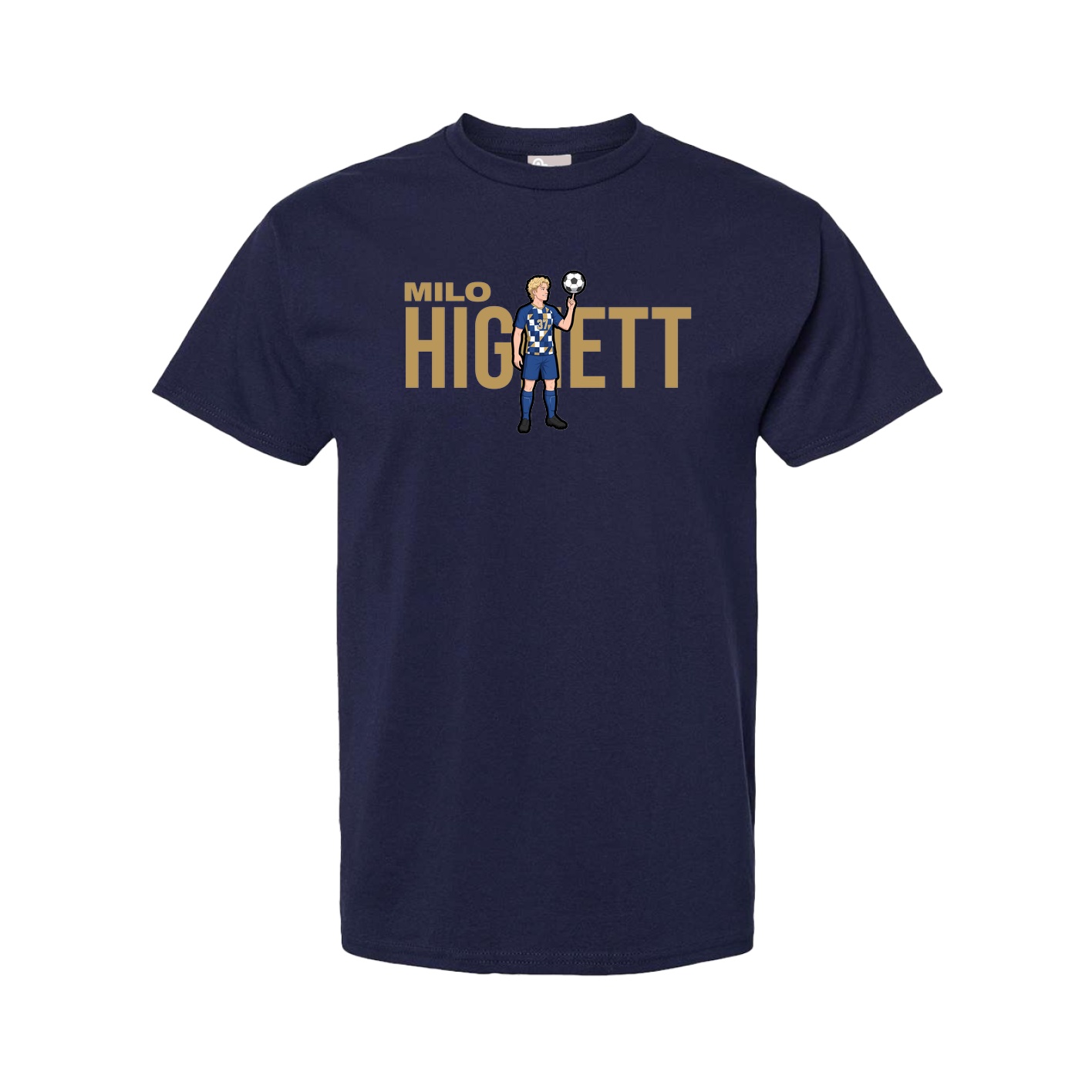 Youth Tee — Player Name in Navy