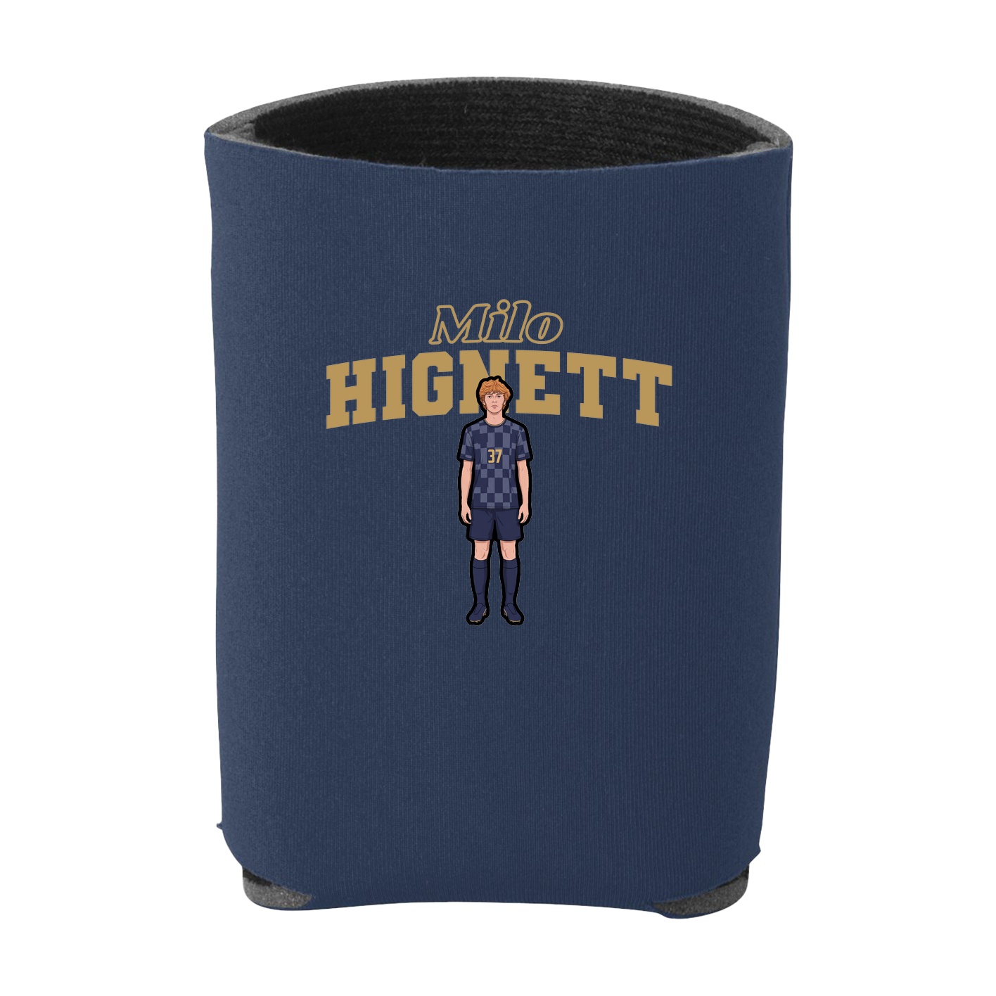 Can Holder — Name Arch in Navy