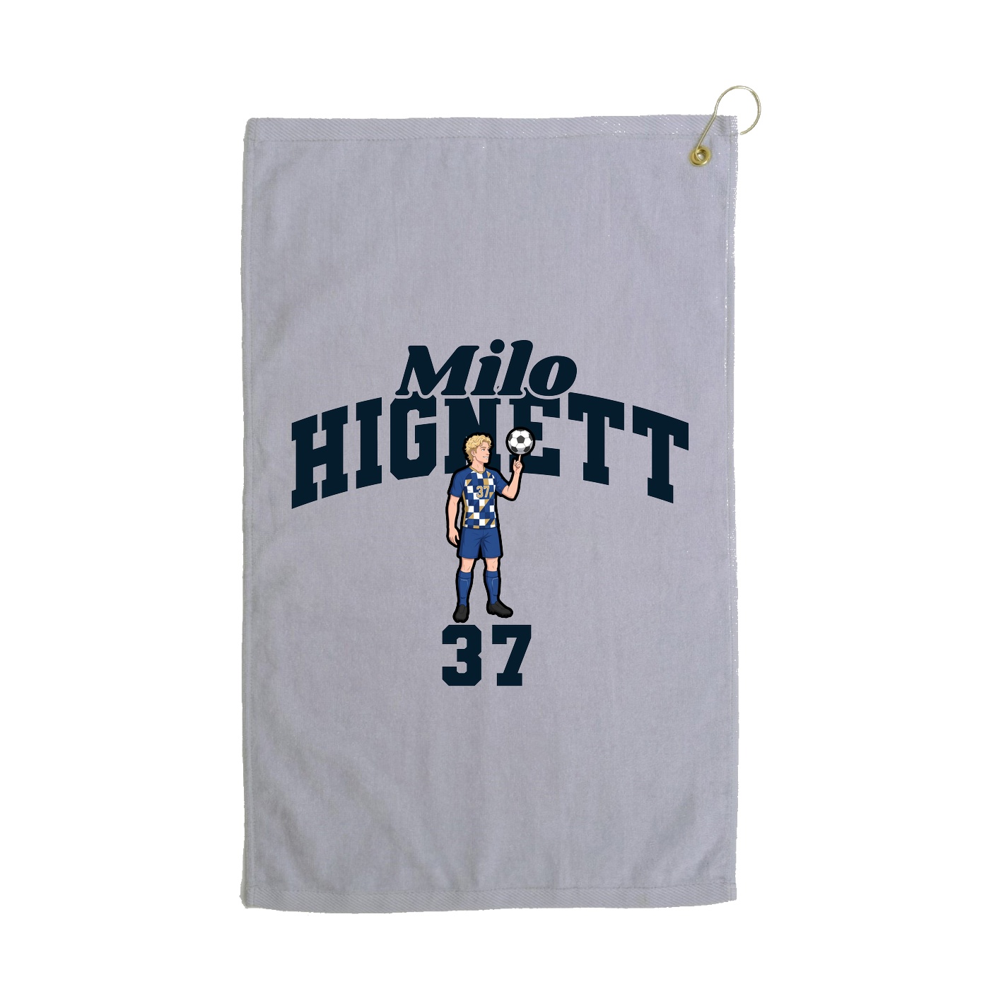 Golf Towel — Signature Arch in Grey