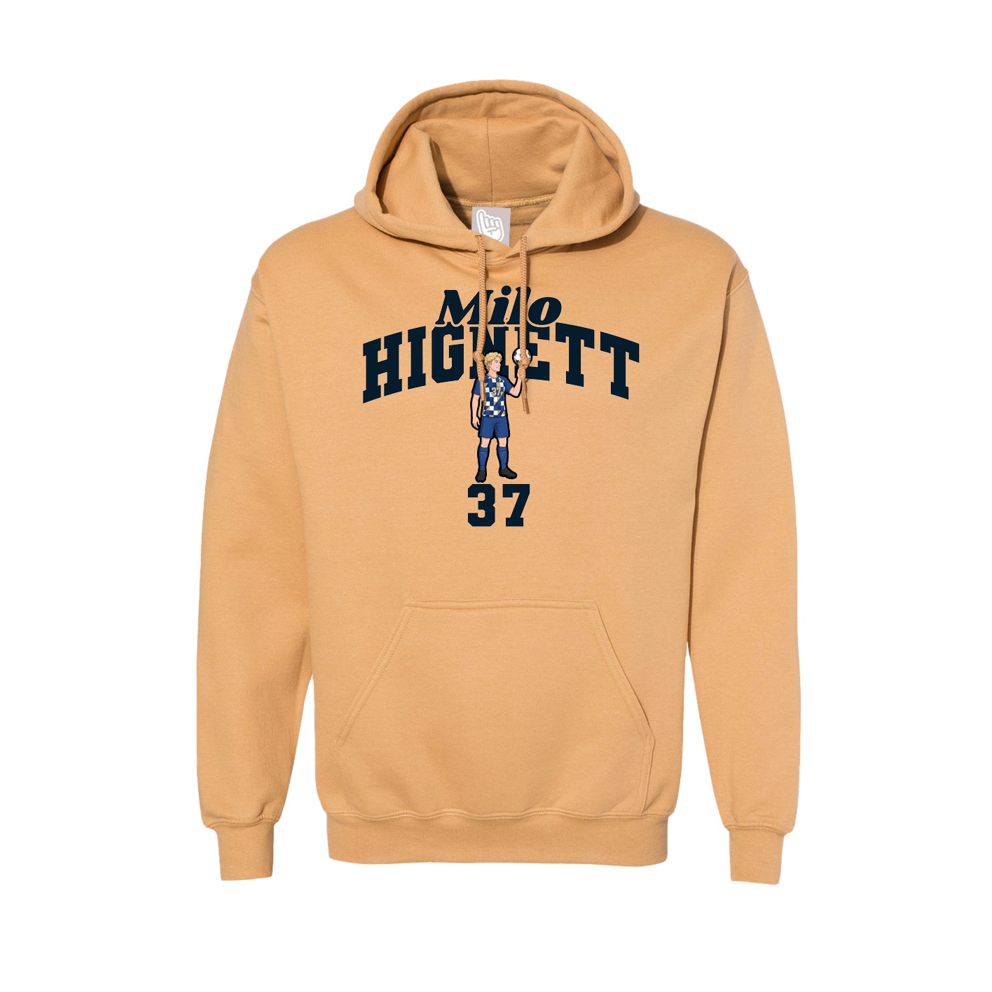 Hoodie — Signature Arch in Vegas Gold