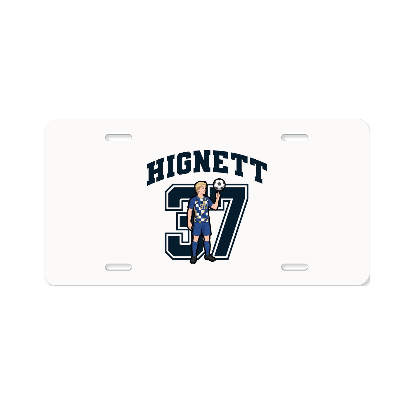 License Plate — Number in Classic
