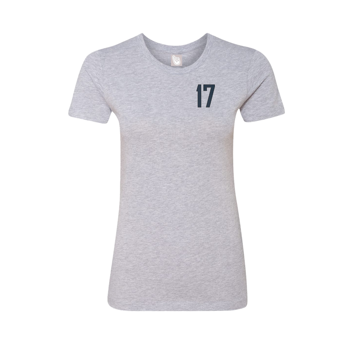 Fitted Women's Tee — Front Shirsy in Grey