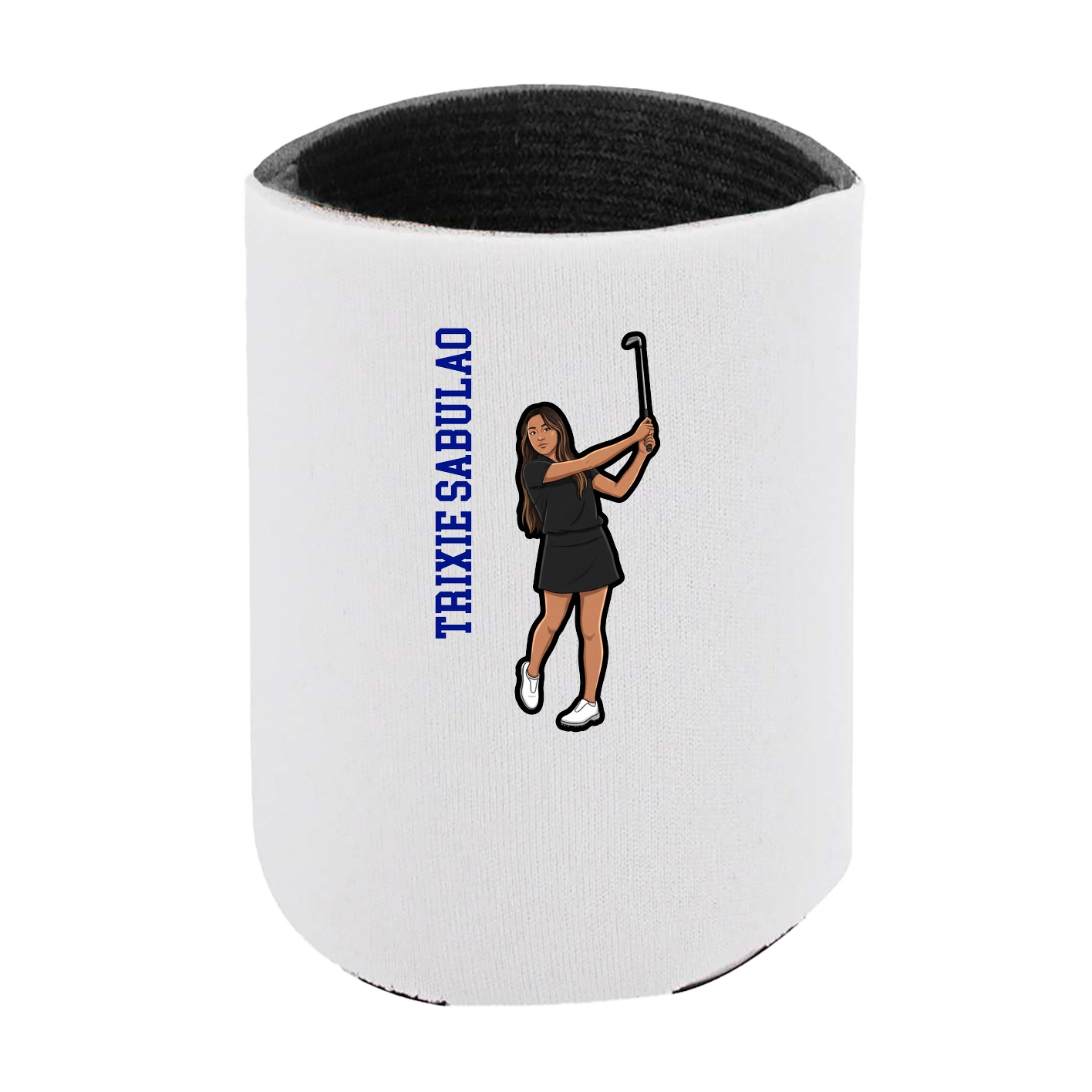 Can Holder — Name Vertical in White