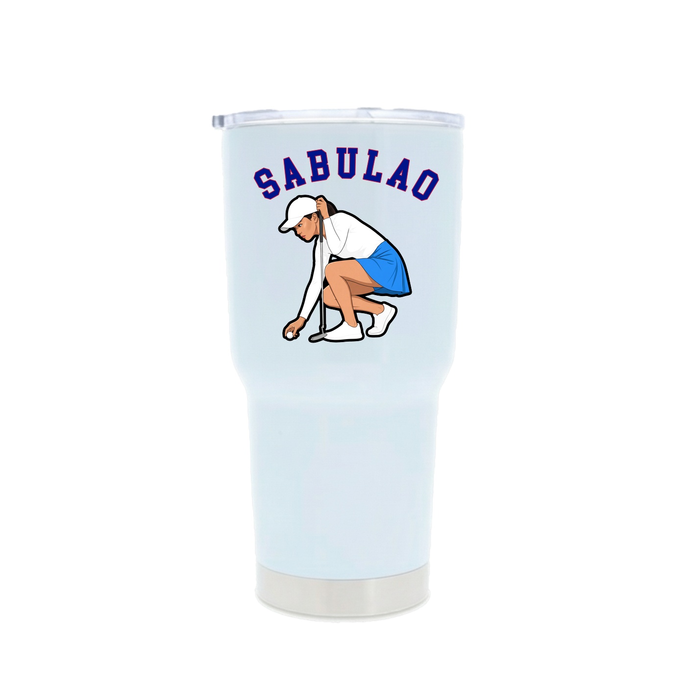 30oz Stainless Steel Tumbler — Shirsey Arch in White