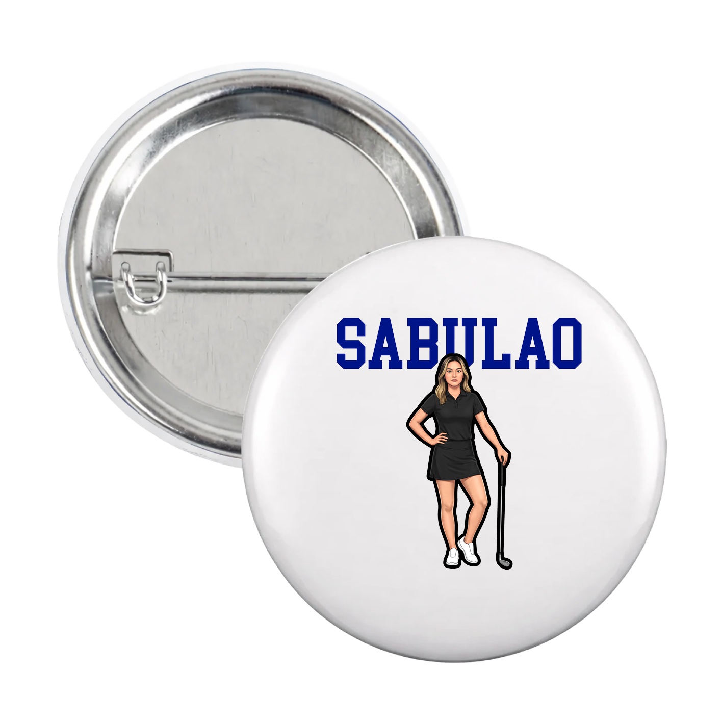 Game Day Button — Shirsey in White