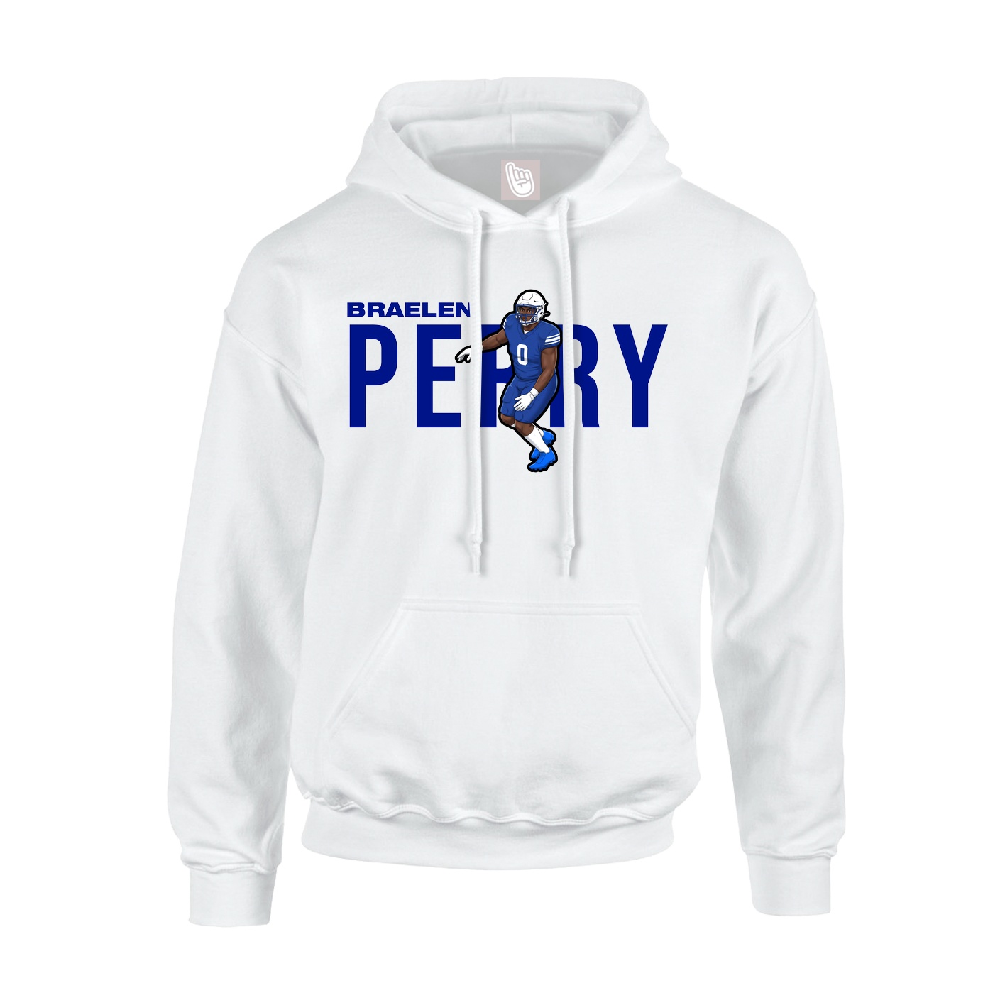 Youth Hoodie — Player Name in White