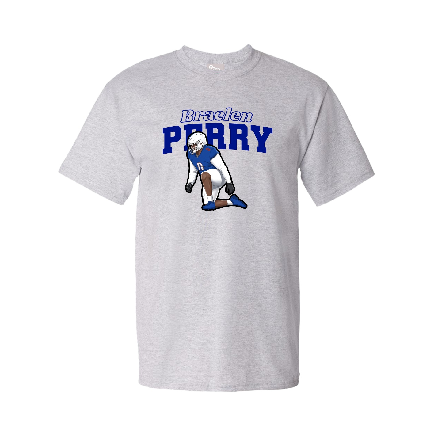 Youth Tee — Name Arch in Grey