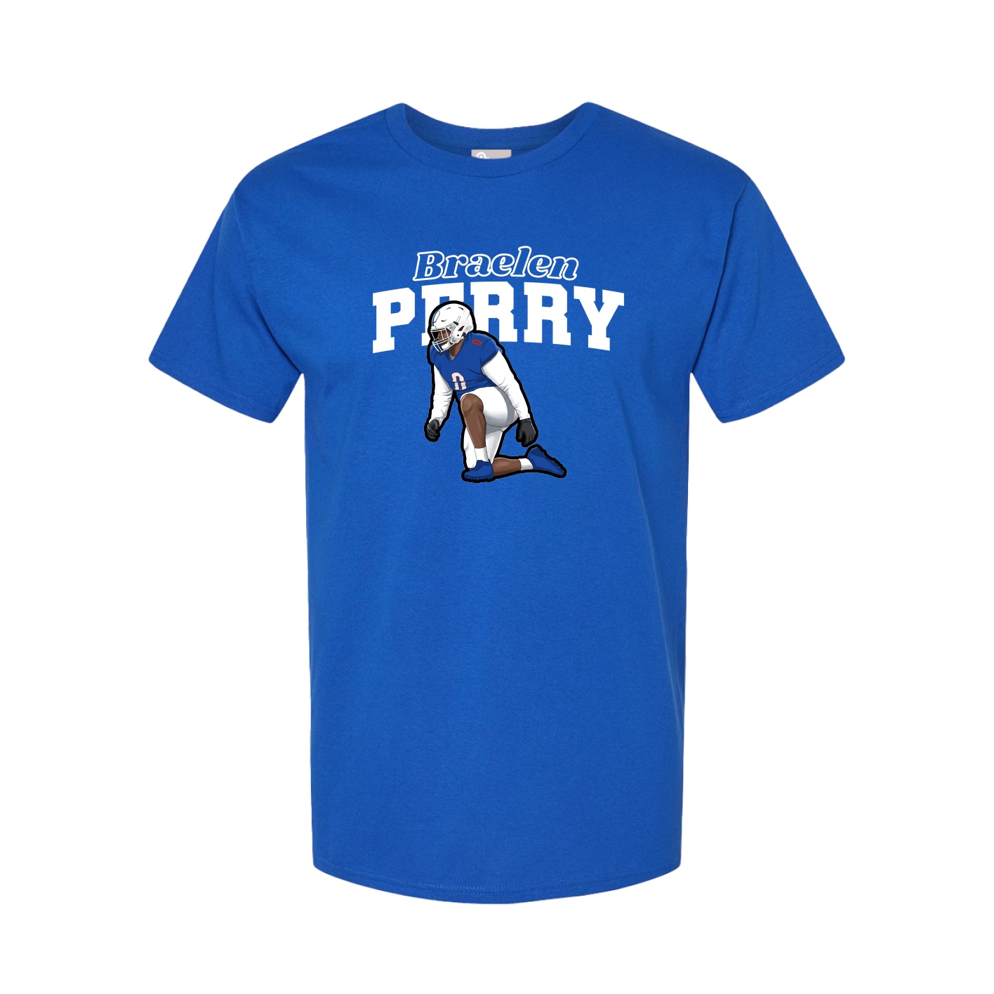 Youth Tee — Name Arch in Royal