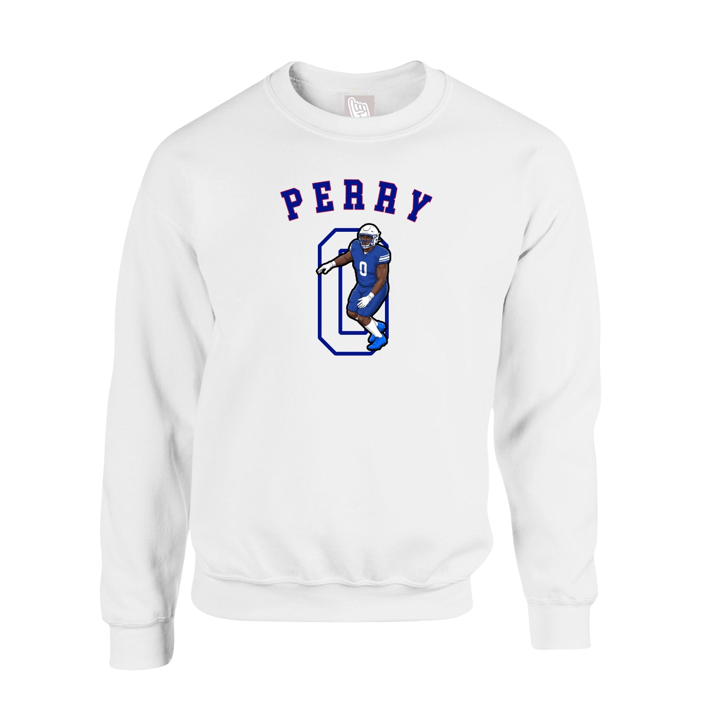 Fleece Crew — Shirsey Arch in White