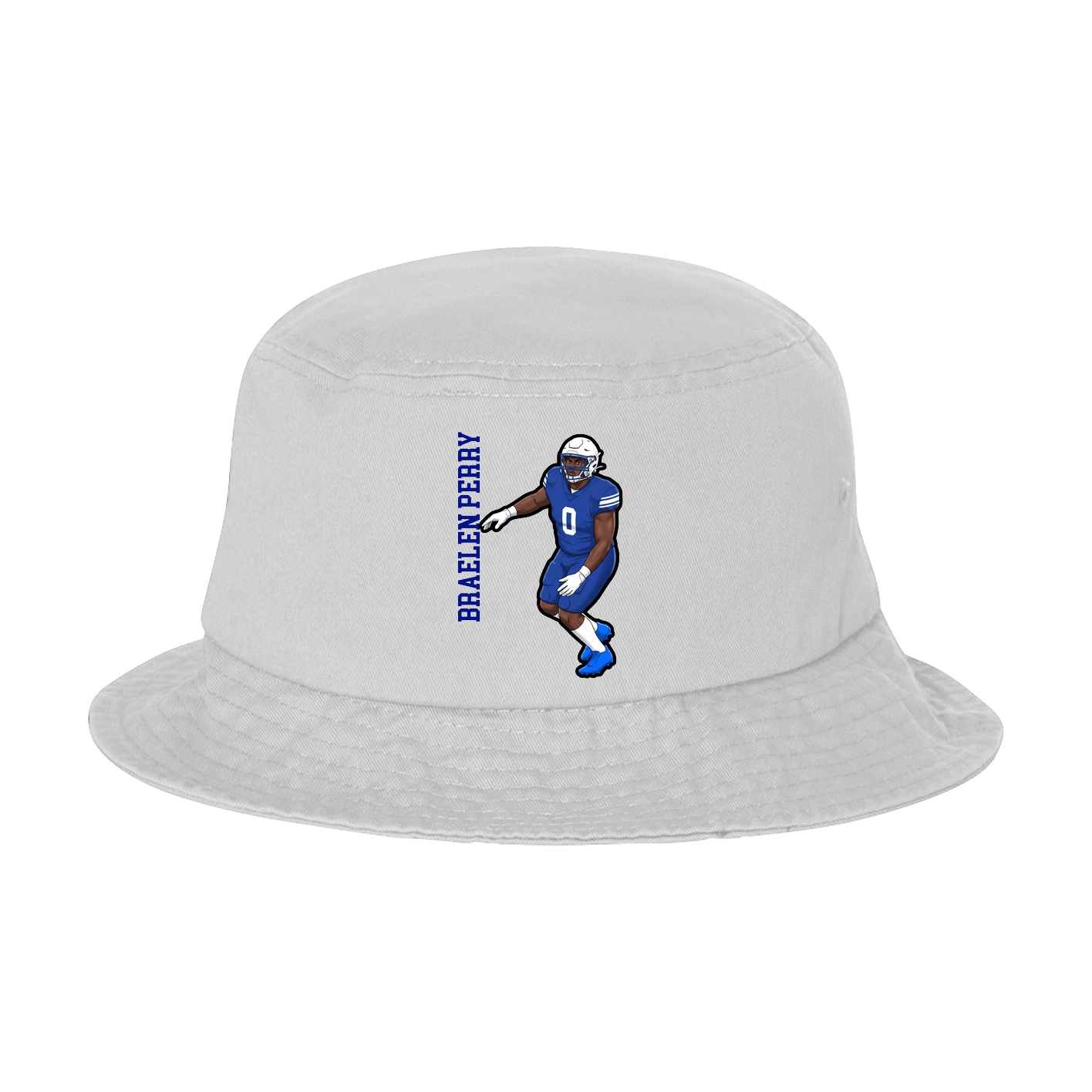 Bucket Cap — Name Vertical in White