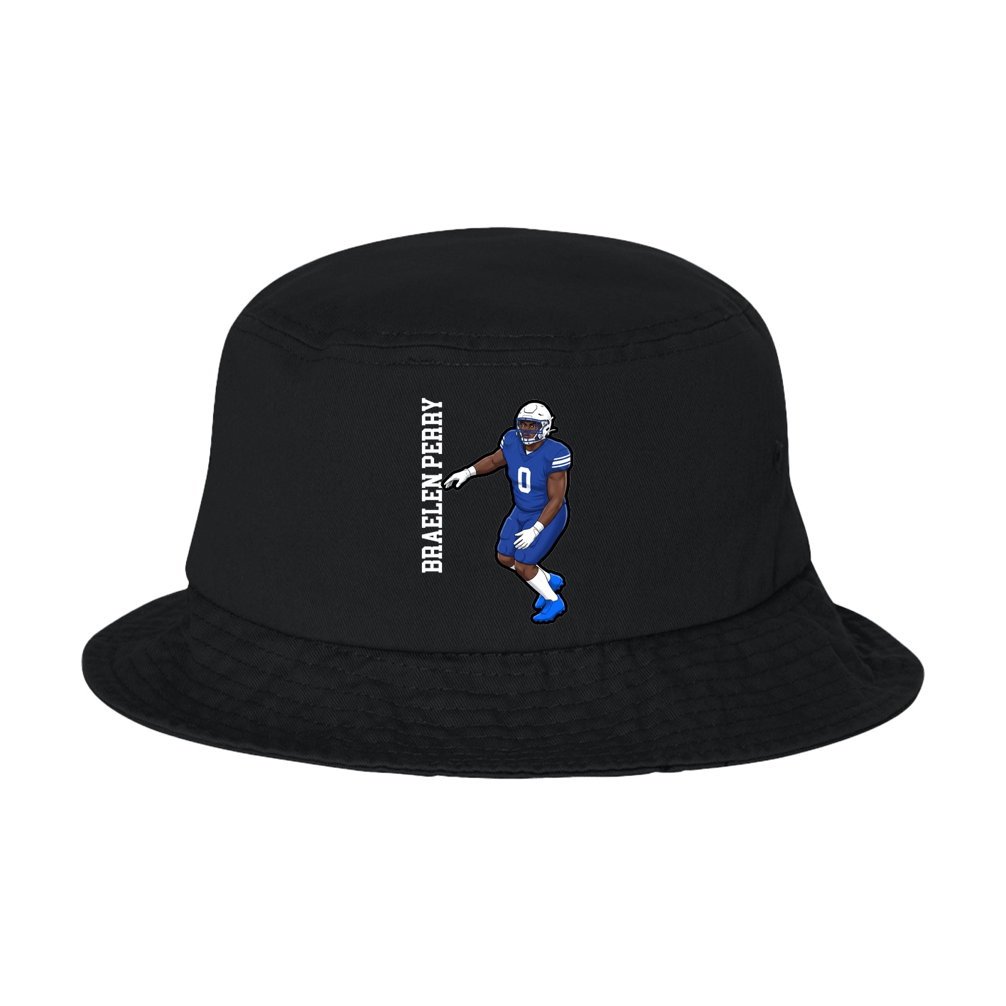 Bucket Cap — Name Vertical in Black