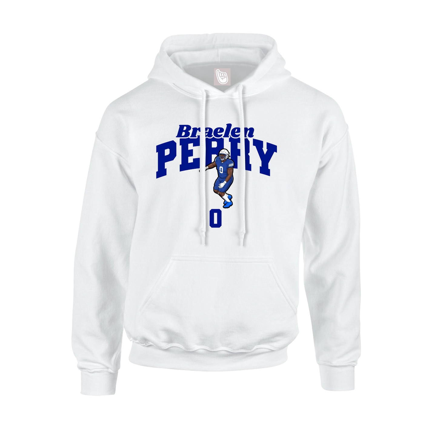 Hoodie — Signature Arch in White