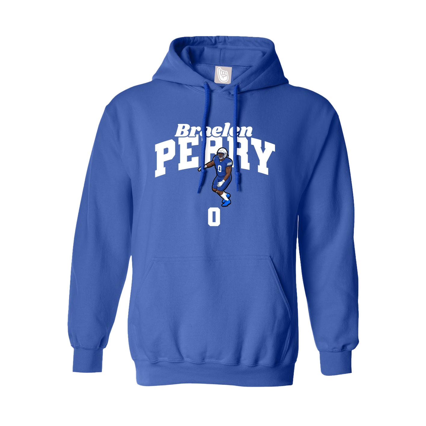 Youth Hoodie — Signature Arch in Royal