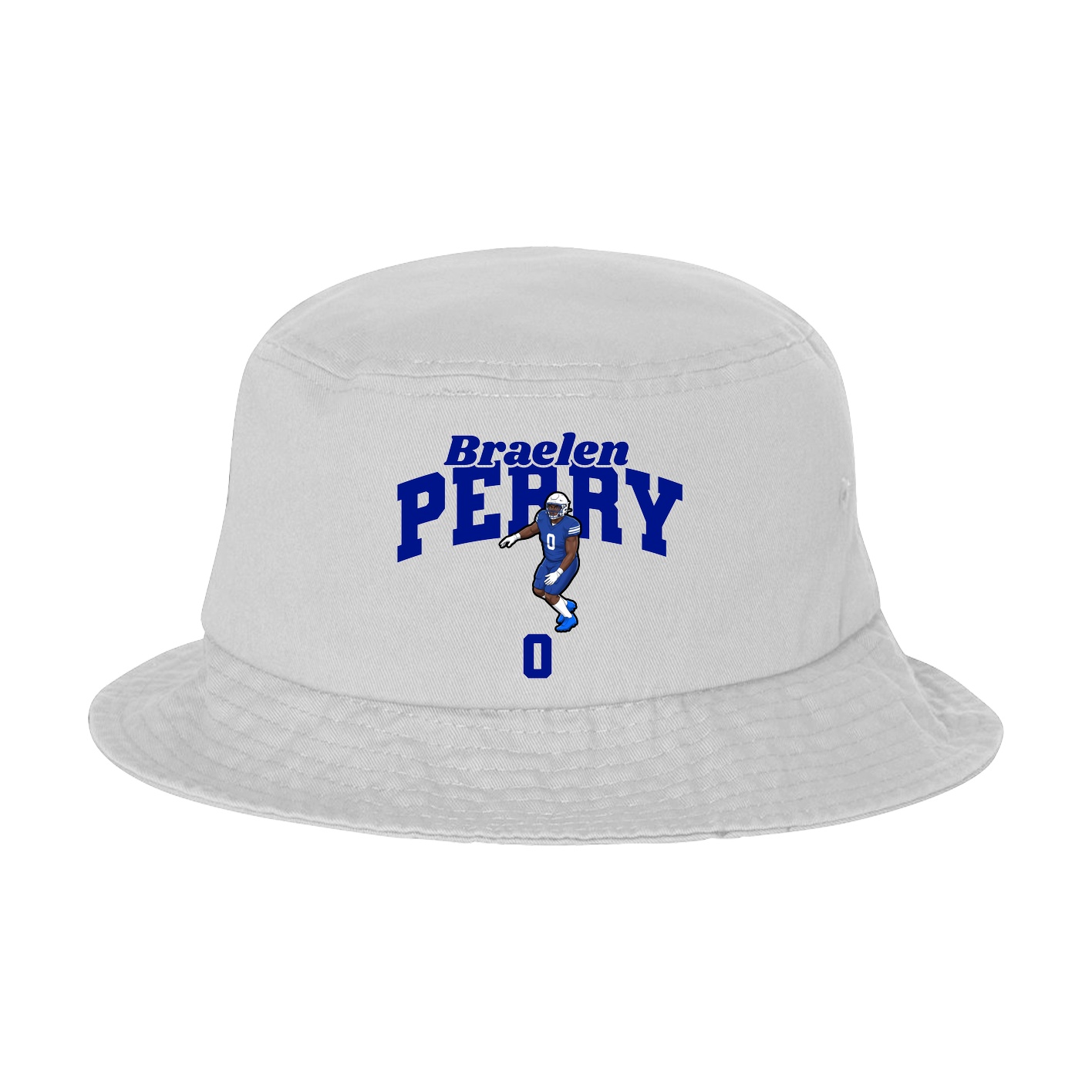 Bucket Cap — Signature Arch in White