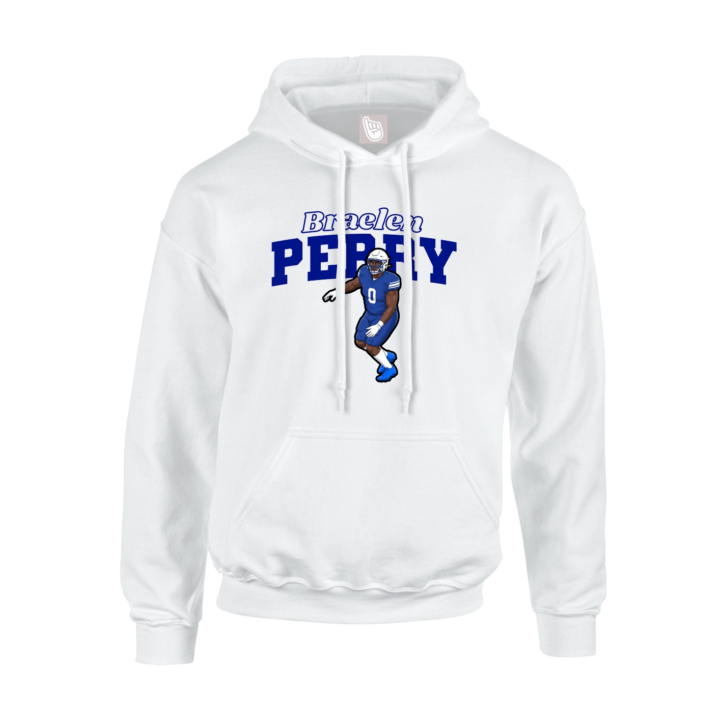 Hoodie — Name Arch in White