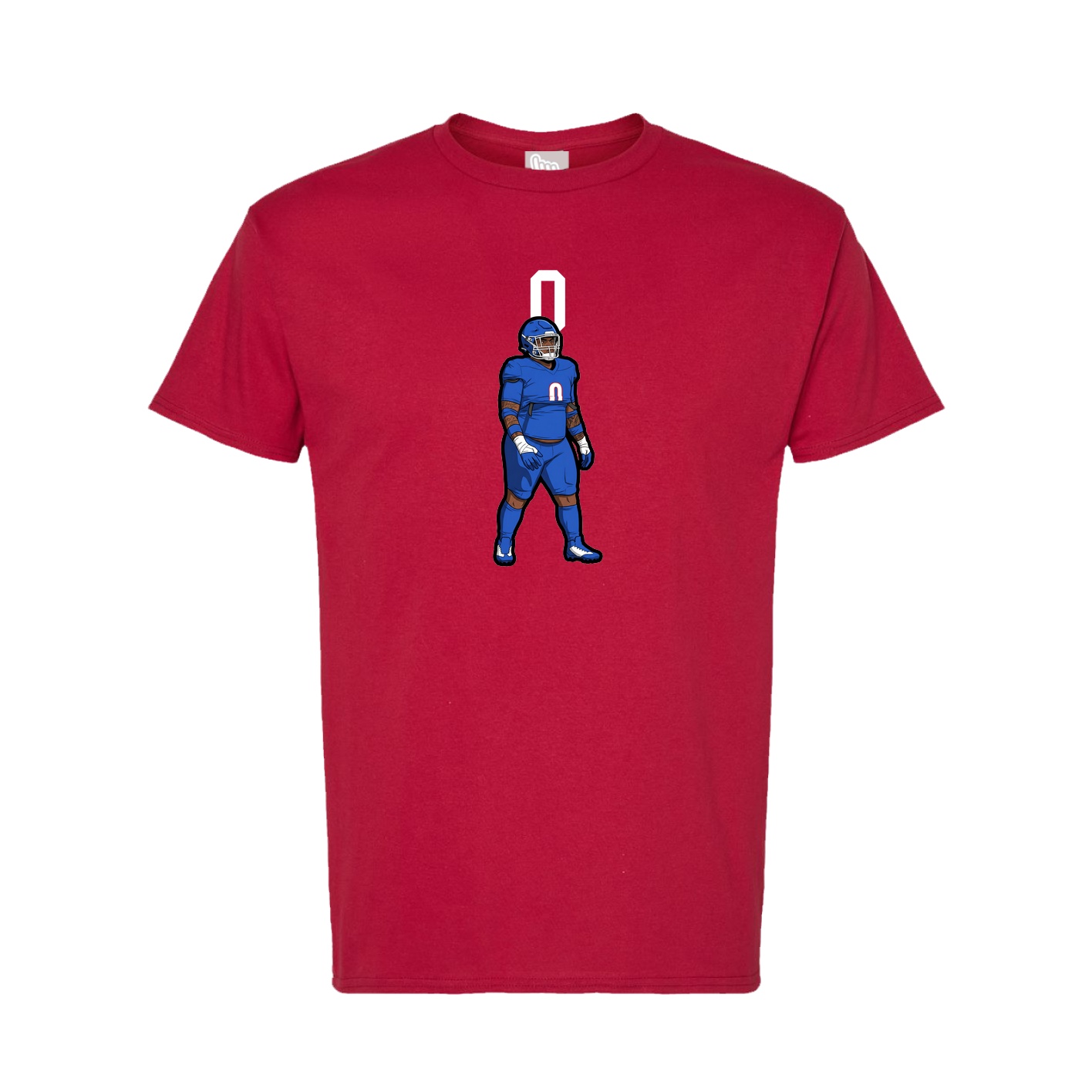 Tee — Number Top in Crimson
