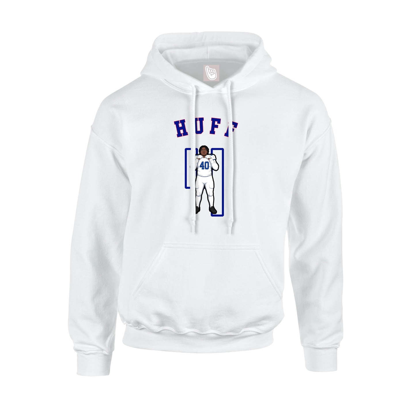 Youth Hoodie — Shirsey Arch in White