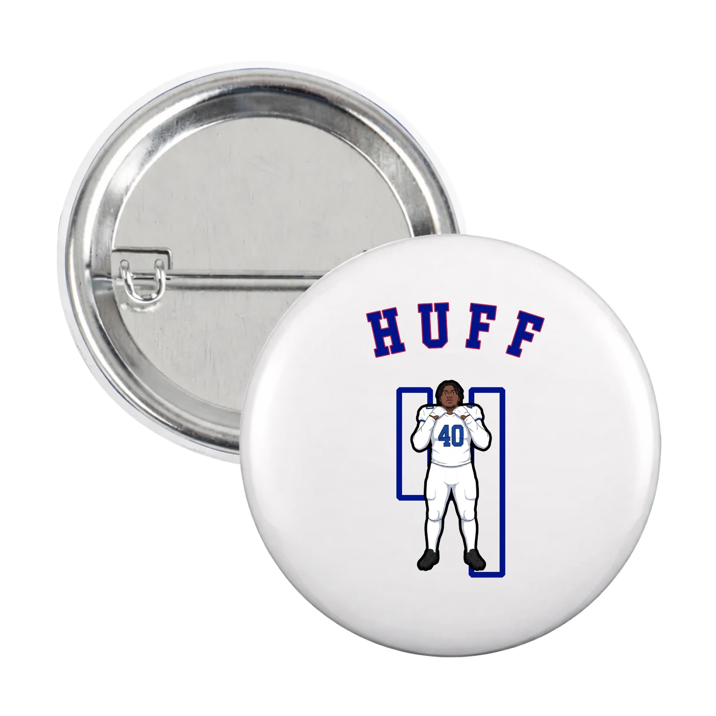 Game Day Button — Shirsey Arch in White