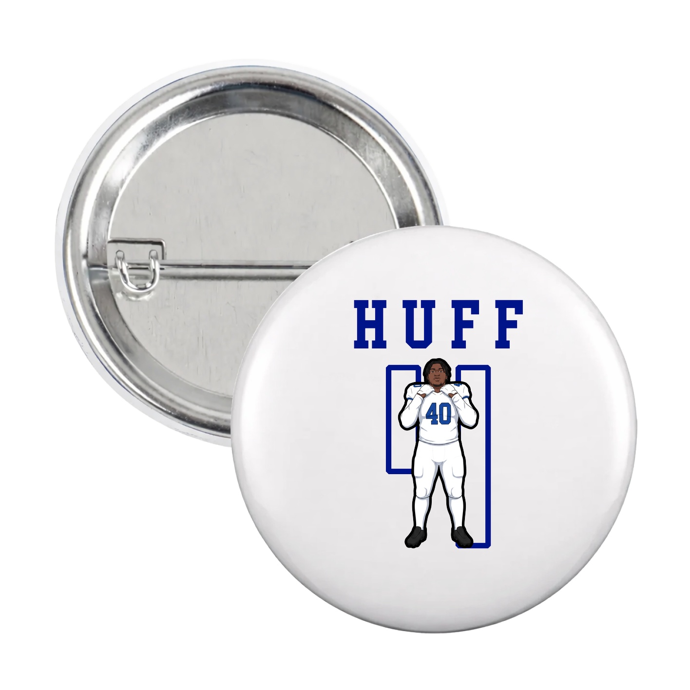 Game Day Button — Shirsey in White