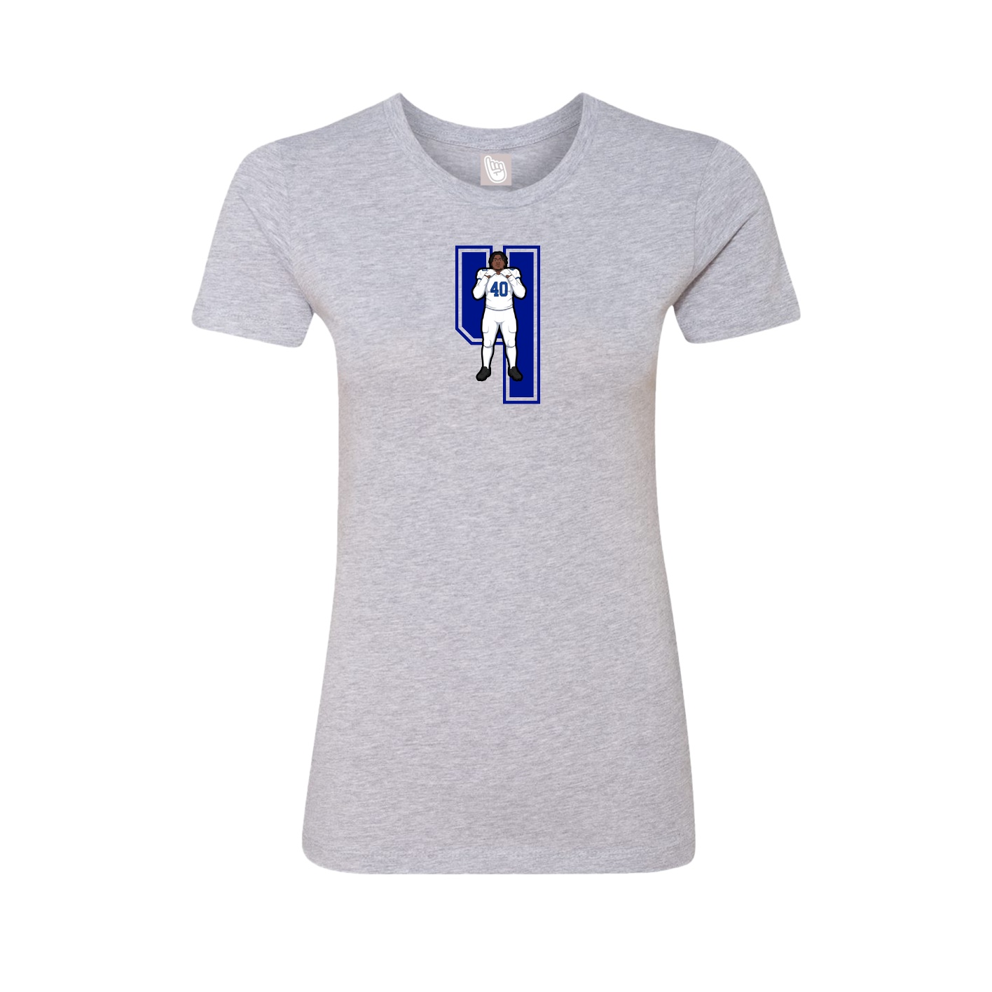 Womens Tee — Number in Grey