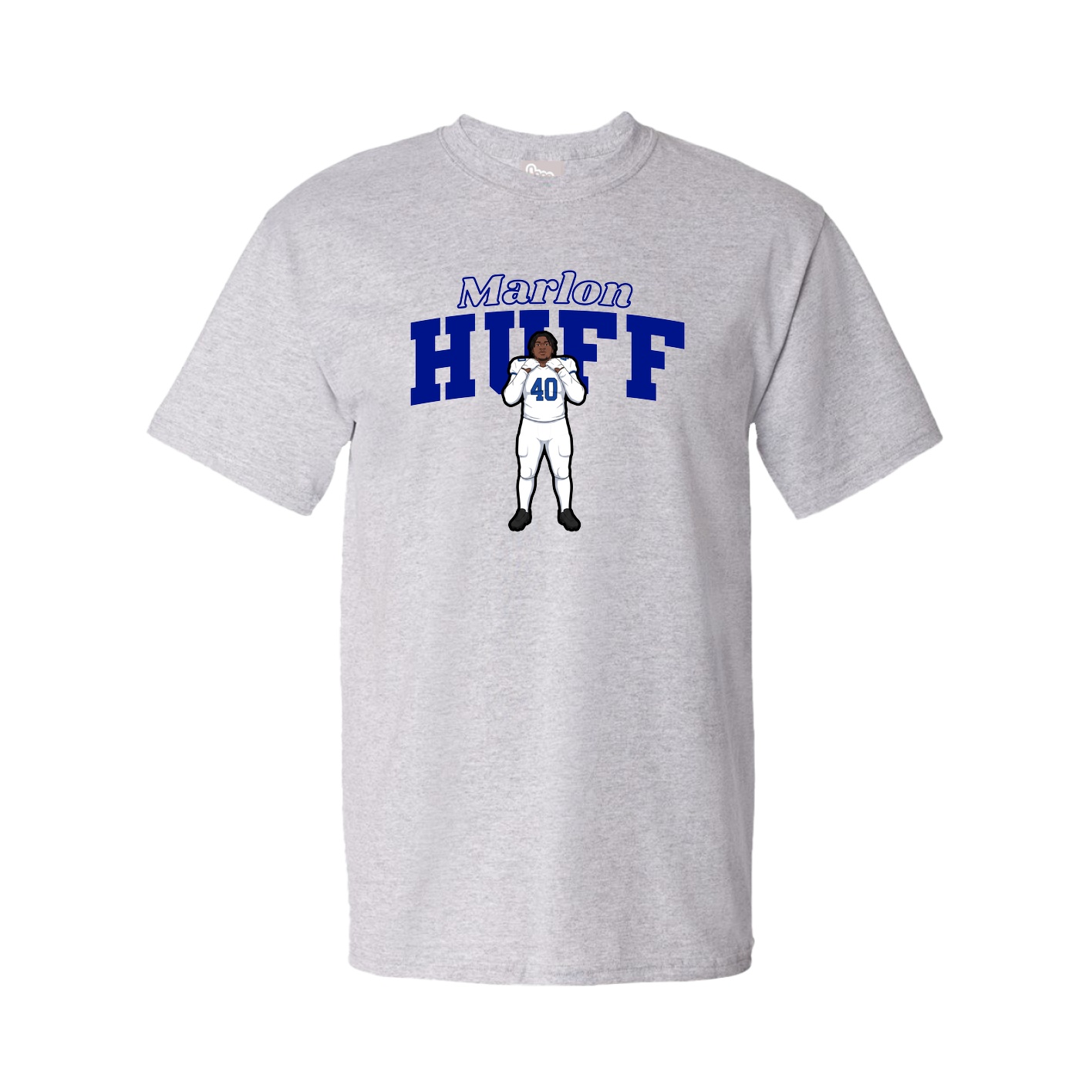 Youth Tee — Name Arch in Grey