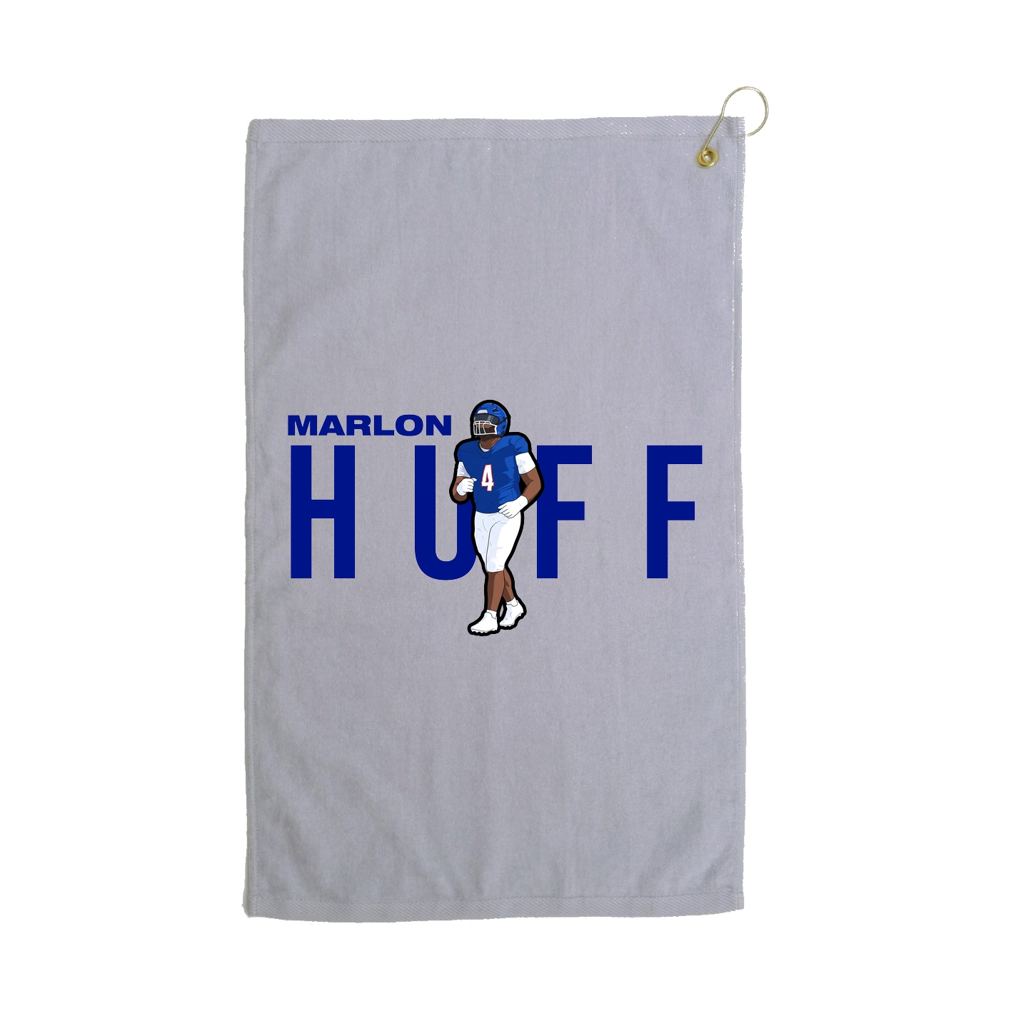 Golf Towel — Player Name in Grey