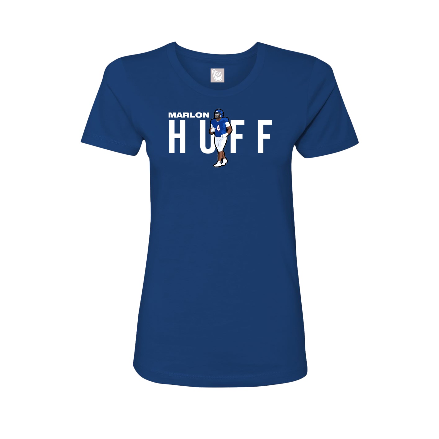 Womens Tee — Player Name in Royal