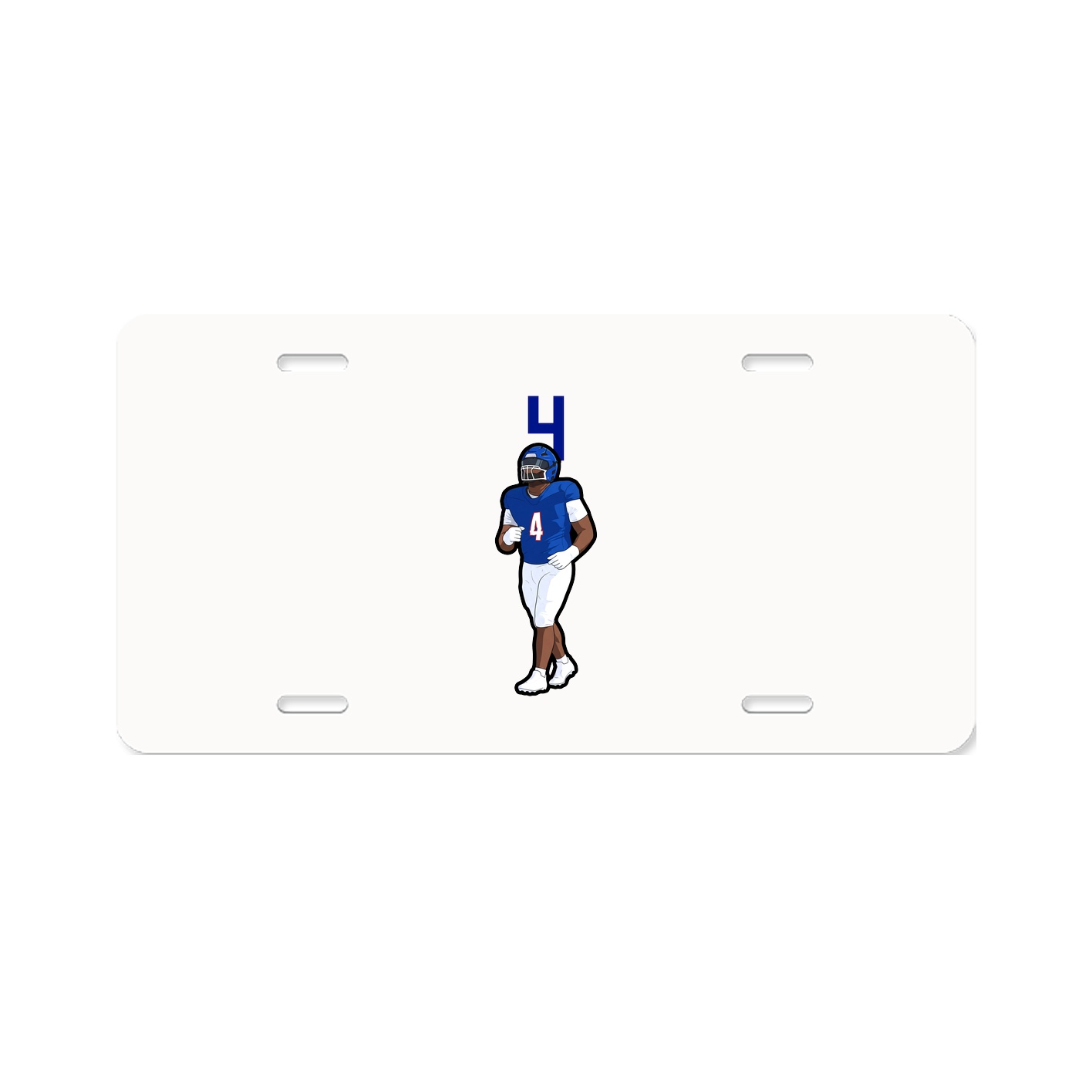 License Plate — Number Top in Classic