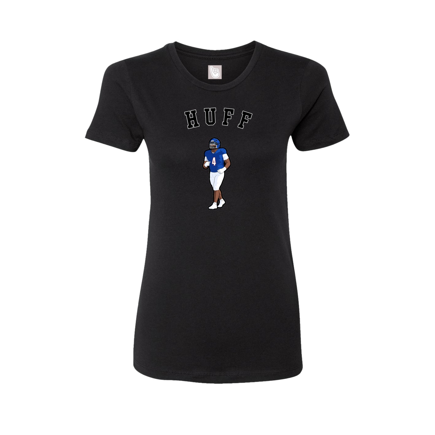 Fitted Women's Tee — Shirsey Arch in Black