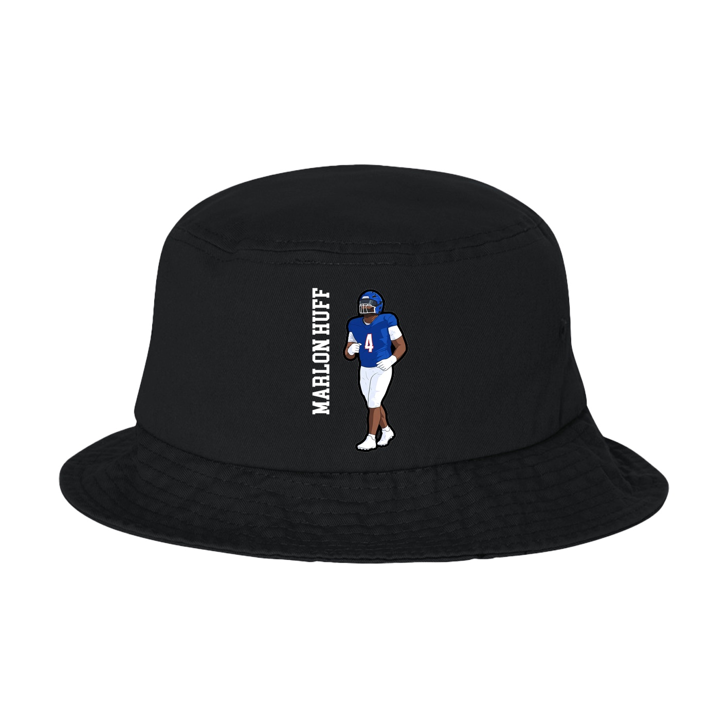 Bucket Cap — Name Vertical in Black