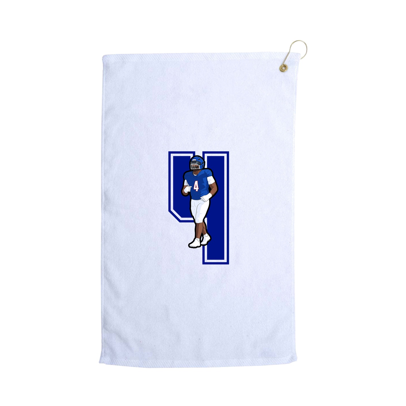 Golf Towel — Number in White