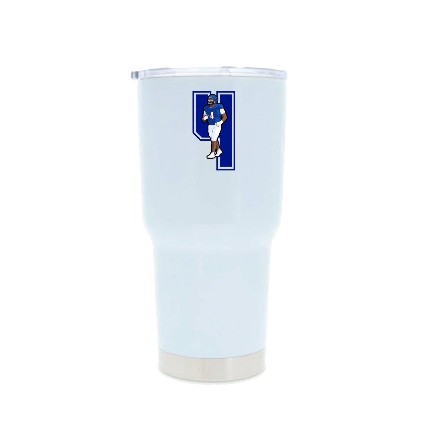 30oz Stainless Steel Tumbler — Number in White