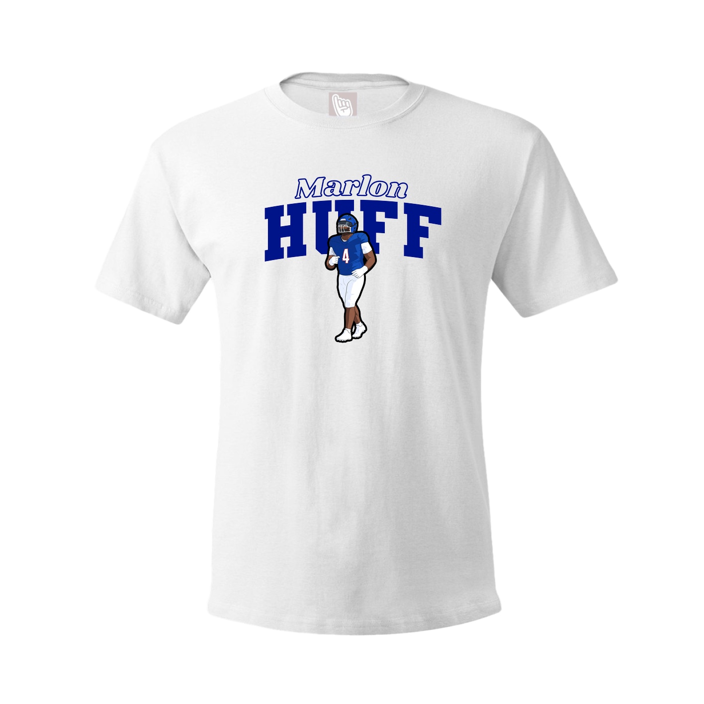 Youth Tee — Name Arch in White