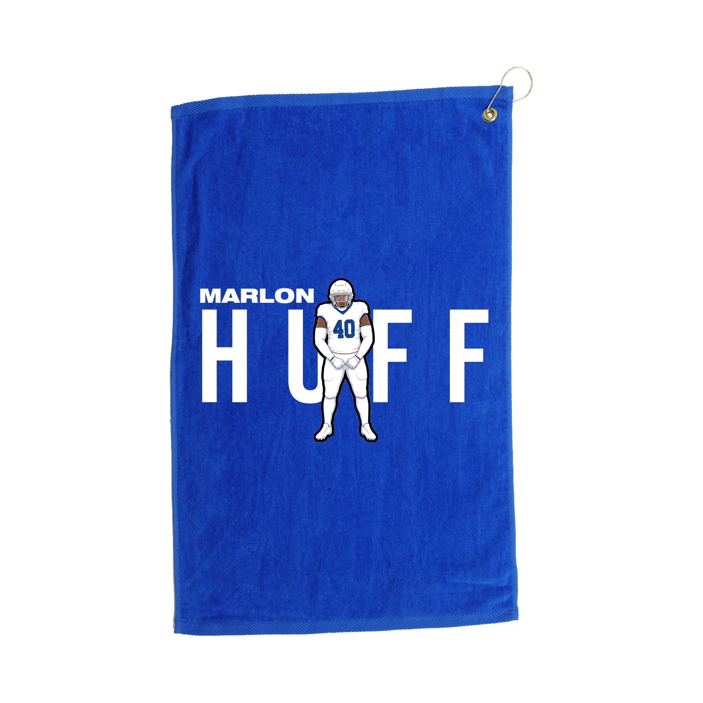 Golf Towel — Player Name in Royal